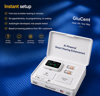 🔥 Final 2 Hours : Only Limited Stock Left🏆GluCent® Atom X Smart Hearing Aids — Hear Clearly, Feel Confident Again 💖(Mayo Clinic Recommended）